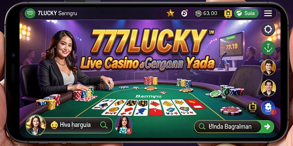 Tangkapan layar gameplay Live Casino 777LUCKY yang menarik dan interaktif.