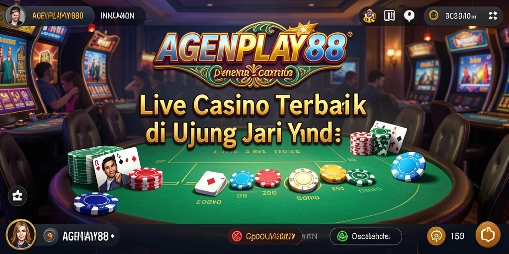 Tampilan gameplay AGENPLAY88 dengan dealer langsung dan permainan yang mendebarkan.