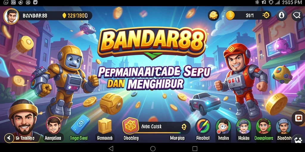 Screenshot gameplay BANDAR88 menampilkan aksi seru dalam permainan Arcade.