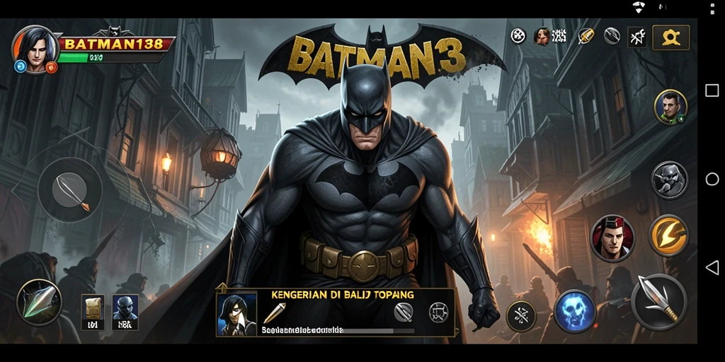 Tangkapan layar menampilkan gameplay mendebarkan dari BATMAN138.
