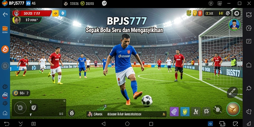 Tampilan gameplay BPJS777 yang menegangkan dan seru saat bertanding di lapangan.