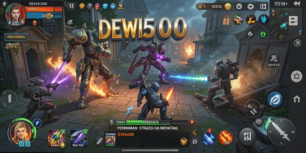 Tampilan screenshot DEWI5000 yang menunjukkan intensitas pertempuran strategis.