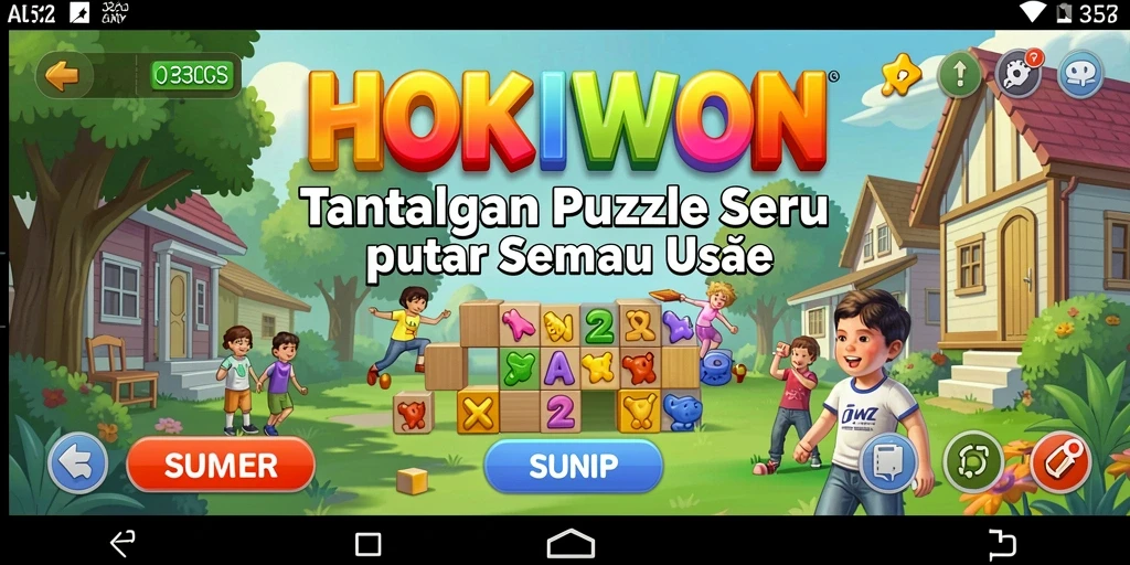 Tampilan screenshot HOKIWON menunjukkan aksi gameplay Puzzle yang mendebarkan.