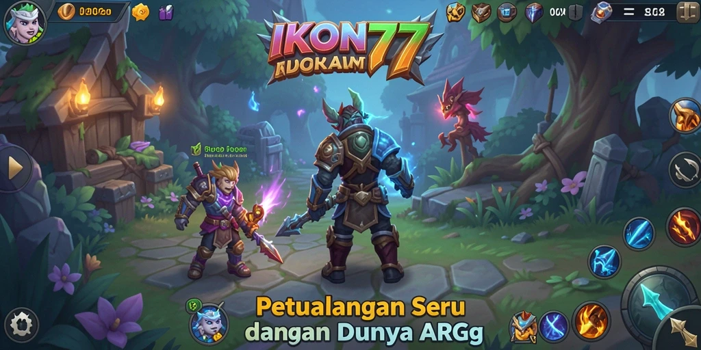 Tampilan gameplay ARPG yang mendebarkan di IKON777.