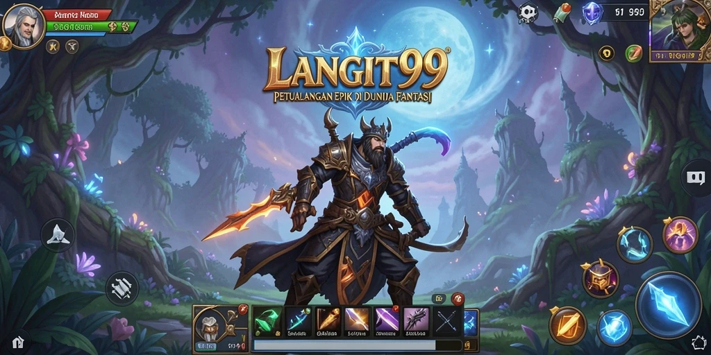 Tampilan menarik dari gameplay RPG LANGIT99 yang penuh petualangan.