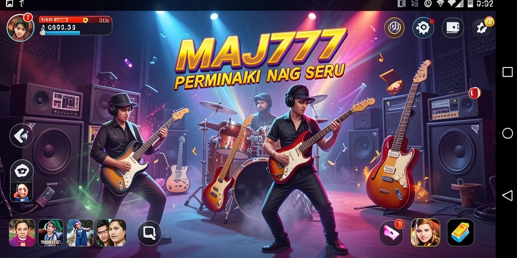 Tampilan gameplay MAJ777 yang seru dan interaktif bagi pemain musik.