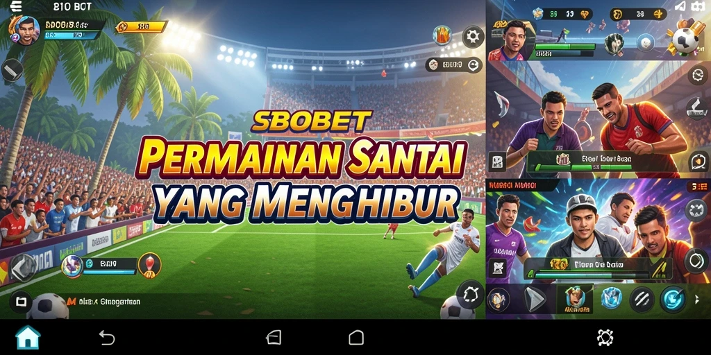 Tampilan salah satu momen gameplay SBOBET yang santai dan menghibur.