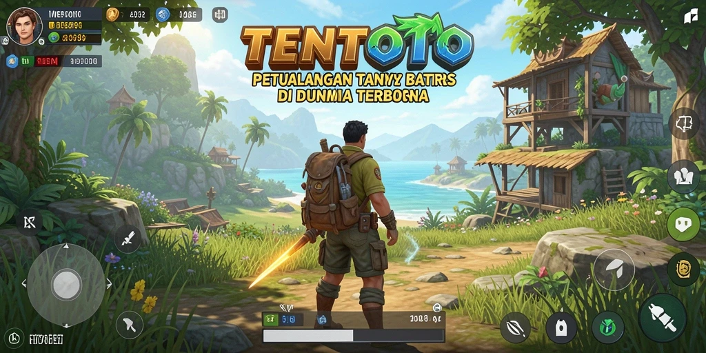 Screeshot gameplay TENTOTO dengan petualangan di dunia terbuka yang luas.