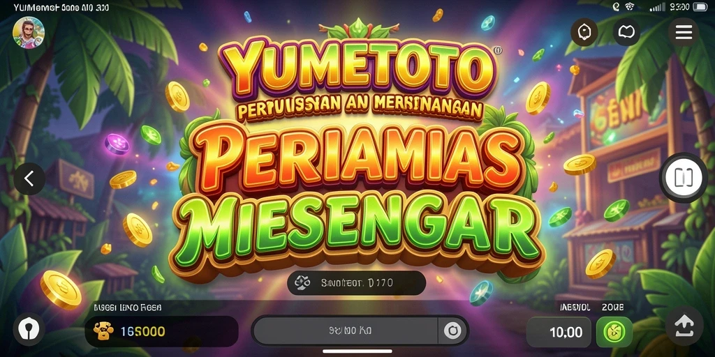 Tampilan grafis memukau gameplay YUMETOTO, penuh warna dan fitur menarik.