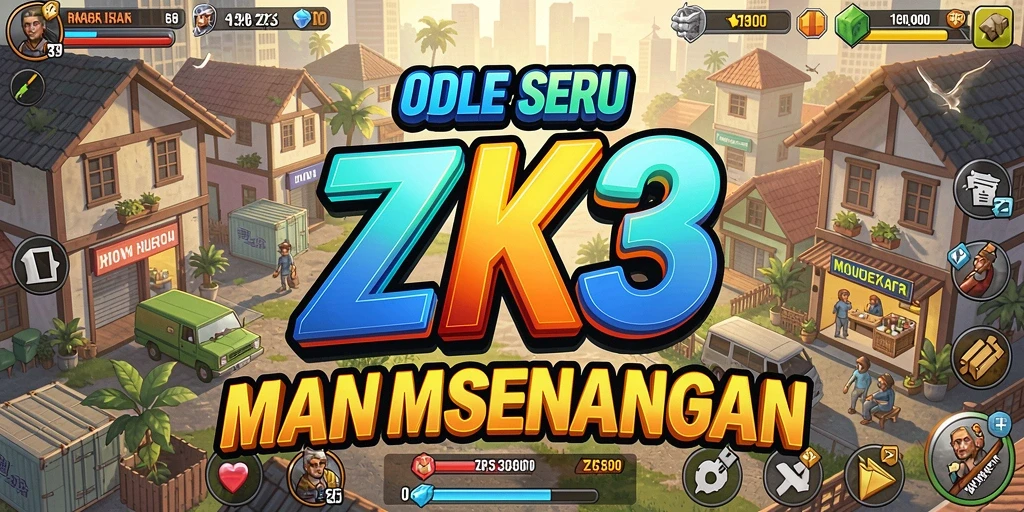 Tampilan gameplay ZK3 yang menarik dan menawan.
